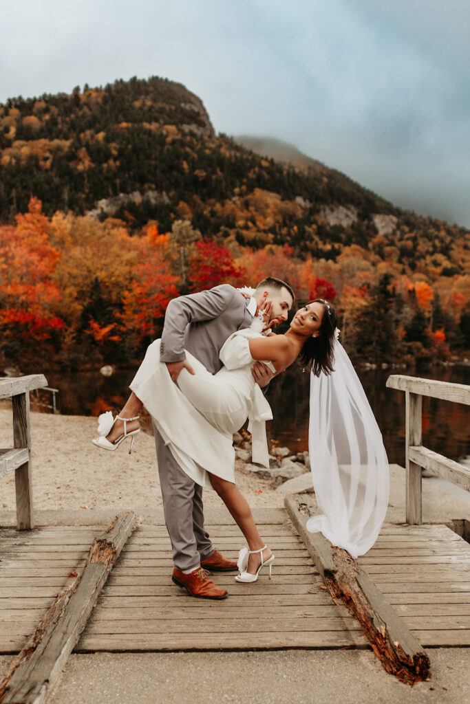 Franconia Notch Elopement Photoshoot