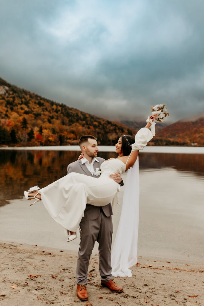 Franconia Notch Elopement Photoshoot